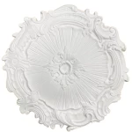 Decorative Ceiling Medallion, Size 44 cm, White Color | Zakharef Company
