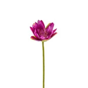 Artificial Water Lily Flowers 75 cm, Pink Color | 