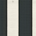 ورق جدران ايطالي لون رمادي غامق مع بيج تصميم مقلم ، مقاس 10 م×0.70 م، موديل rc17036