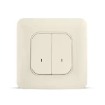 مفتاح مزدوج 20 أمبير ثنائي القطب مع لمبة ليد، لون بيج، 7×7 سم | سبكترا