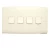 Electrical light switch 4 gang 2 way 10 Amp ALF Classic Brand EL FANAR Size 14 × 7 cm Color White 