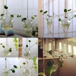 Illuminated Plant Basket with Light, Modern Design, 13 cm Height, 9 cm Width