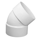 كوع UPVC زاوية °45 الراجحي مقاس 8 إنش   ابيض