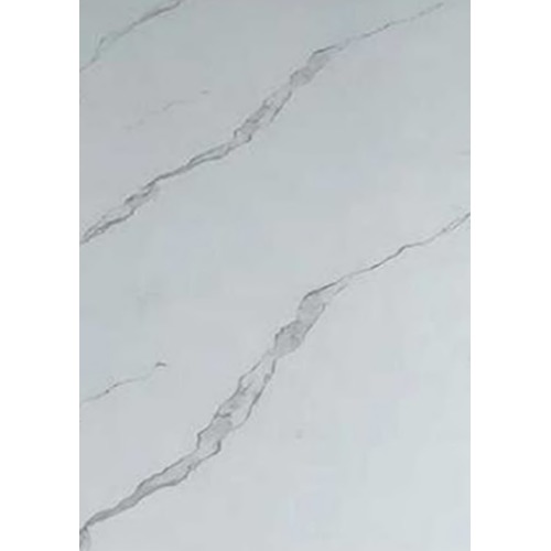 Glossy Marble Replacement Panel for Floors 290x122 cm White with Gray Veins | YT-85387021