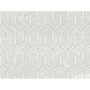 Modern Italian Wallpaper 10m x 0.73m Light Beige, Model 44838 | Balbaid Decor Company