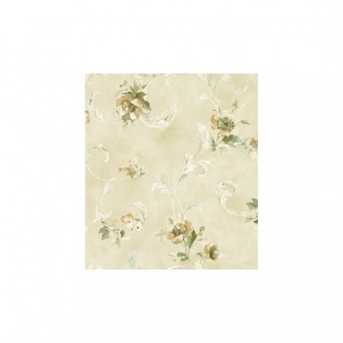 Classic Wall Decoration 10mx0.53m Beige and Green, Model aq50307 | Balbaid Decor Company