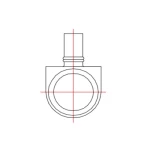 قسام نقاص بولي ايثيلين عالي الكثافة اسود، مقاس 800/355 مم [SDR 11] | مصنع UPI