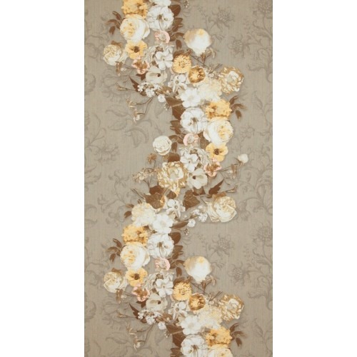 Floral Wall Decoration 10m x 0.53m Beige, Model 17793 | Balbaid Decor Company