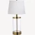 Luxurious Copper Table Lamp, Size 57x33x33 cm, Copper and Beige Color