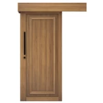 Premium Sliding Wooden Doors Modern Designs, Size 110×265 cm, Dark Beige, Model EX07