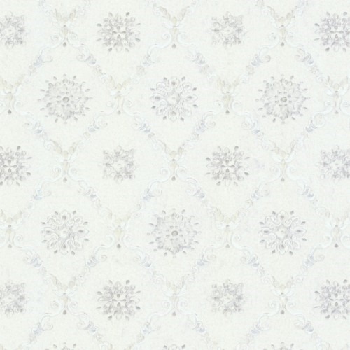 Italian Wallpaper Classic Design 10m x 1.06m Off White, Model 82823 | Balbaid Decor Company