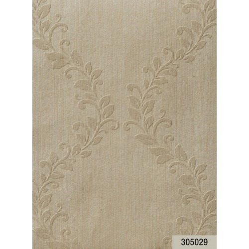 Classic Wallpaper Length 10m, Width 0.73m, Beige Color, Model 305029 | Balbaid Decor Company