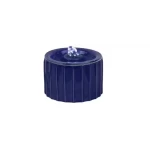 illuminated ceramic water fountain, size 14×9.6 cm, blue color, model number 23C6002