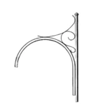 ذراع انارة احادي مقاس 1300×2000 مم 