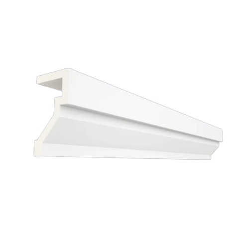 Exterior Decorative Cornices 30.6 cm Height, 18 cm Width, 2.40 m Length, White | Zakharef Company