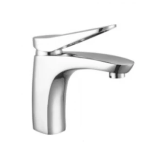 Short Automatic Chrome Washbasin Mixer Brass, Chrome Color | Al Muhaidib Sanitary and Ceramic