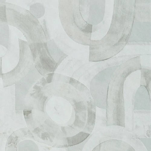German Geometric Wallpaper 10m x 0.53m White, Salt Model | Abyat Company