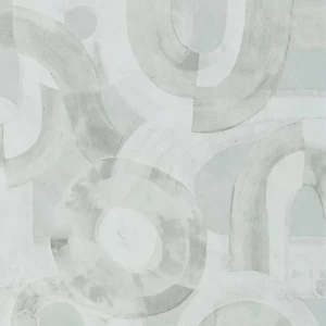 German Geometric Wallpaper 10m x 0.53m White, Salt Model | Abyat Company