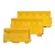 Plastic Road Traffic Barrier Water Filled Size 1×1 meter Yellow Color