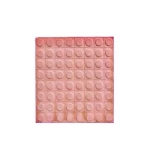 بلاط أسمنتي للأرضيات تصميم نافر، لون أحمر فاتح، مقاس 40×40×4 سم | شركة الوسد الصناعية