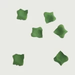 بتلات زهر صناعي بيوتي، مقاس 6×7 سم، لون أخضر