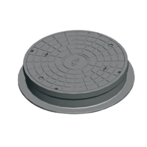 Manhole Cover Ductile Iron 750 mm Circular, 40 Tons Load | Saudi Cast Company
