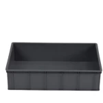 HDPE Plastic Storage Container, Dimensions 17×44×64 Cm, dark grey Color, Model Number QMOXJ