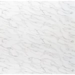 بديل رخام مقاس 290 × 120 سم مستطيل الشكل لون ابيض بعروق بنى فاتح