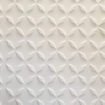 ألواح ديكور حائط 3D، مقاس 50×50 سم، لون أبيض، تصميم بيفس 