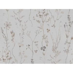 Leaf-patterned Wallpaper 0.53m x 10m Gray Color, Model 221344 | Balbaid Decor Company
