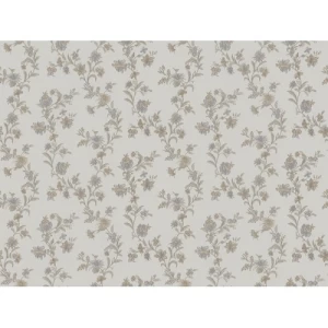 Italian Wallpaper Floral Design Pale Beige, Size 10m x 0.53m, Model Z66856 | Balbaid Decor Company