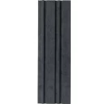 PC wood replacement for facades, size 16 x 290 cm, dark gray color