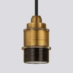 Pendant Light with Single Bulb, Gold Color, Size 48 × 86 mm, Cord Length 1500 mm