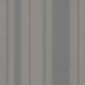 Italian Wallpaper Gray Color Striped Design, Size 10mx0.53m | Balbaid Decor Company