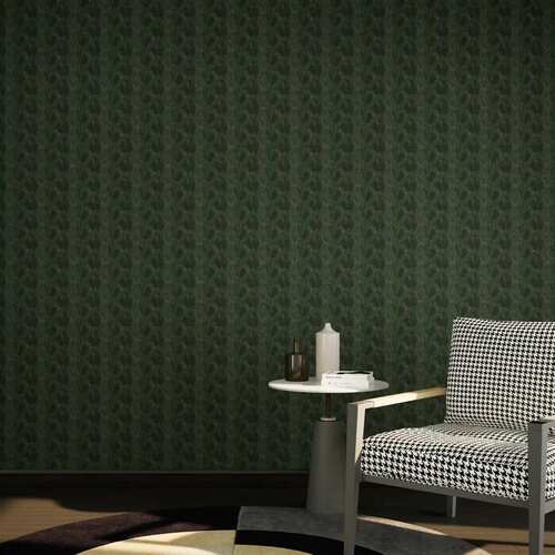 Patterned Design Wallpaper Size 10 m x 50 cm, Green Color | GF62097