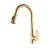 Modern Pull Out Kitchen Mixer, Length 60 cm, Shiny Golden Color