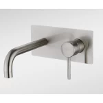 Concealed Bathroom Washbasin Mixer, Matte Silver Color