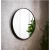 Circle Wall Mirrors Size 60x60x4 cm, Black Color, Circa Design