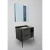 Wooden Washbasin 80 cm with Mirror, Plywood Model | Zinco Trading Company - Image 2