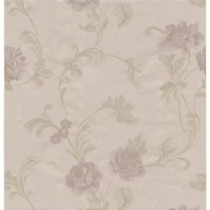 Floral Wallpaper Pale Beige, 10m x 0.73m, Model 56907 | Balbaid Decor Company
