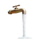 نافورة الصنبور المعلقة زينة داخلية بتصميم عصري، ذهبي، حجم 2.5×50×70 سم، 220 فولت، موديل 27296