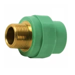 Plastic PPR Male Union Al-Rajhi Size 25 mm Height 26.00 mm Green Color