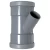 UPVC 45° Reducer Tee Size 160 mm, Length 380 mm, Grey Color | Cosmoplast