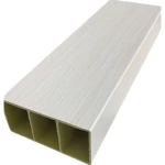 Columns Wood Alternative Partition PVC, 10×5 Size, 2.90m Height, Light Gray Color 