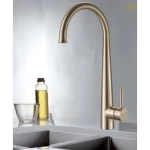 Matte Gold Kitchen Mixer Length 43.5 cm, Width 20 cm