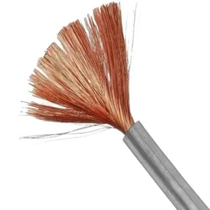 سلك 10mm نحاس شعر مرن، جهد 450/750 فولت، طول 100 ياردة، عزل PVC رمادي | مصنع شركة نحاسكم العالمية