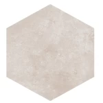 Northon Hexagonal Ceramic, Dark beige, 14 mm Thickness, Dimensions 58.5 × 67.5 cm