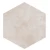 Northon Hexagonal Ceramic, Dark beige, 14 mm Thickness, Dimensions 58.5 × 67.5 cm