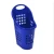 HDPE Plastic Shopping cart with wheels, Size 82x40x45 cm, blue color, Product Code QO8IM