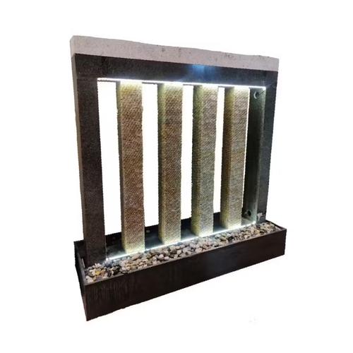 شلال رخام للزينة فاخر 170 × 40 × 175 سم بيج مزود بالإضاءة | مؤسسة زهرة الريان